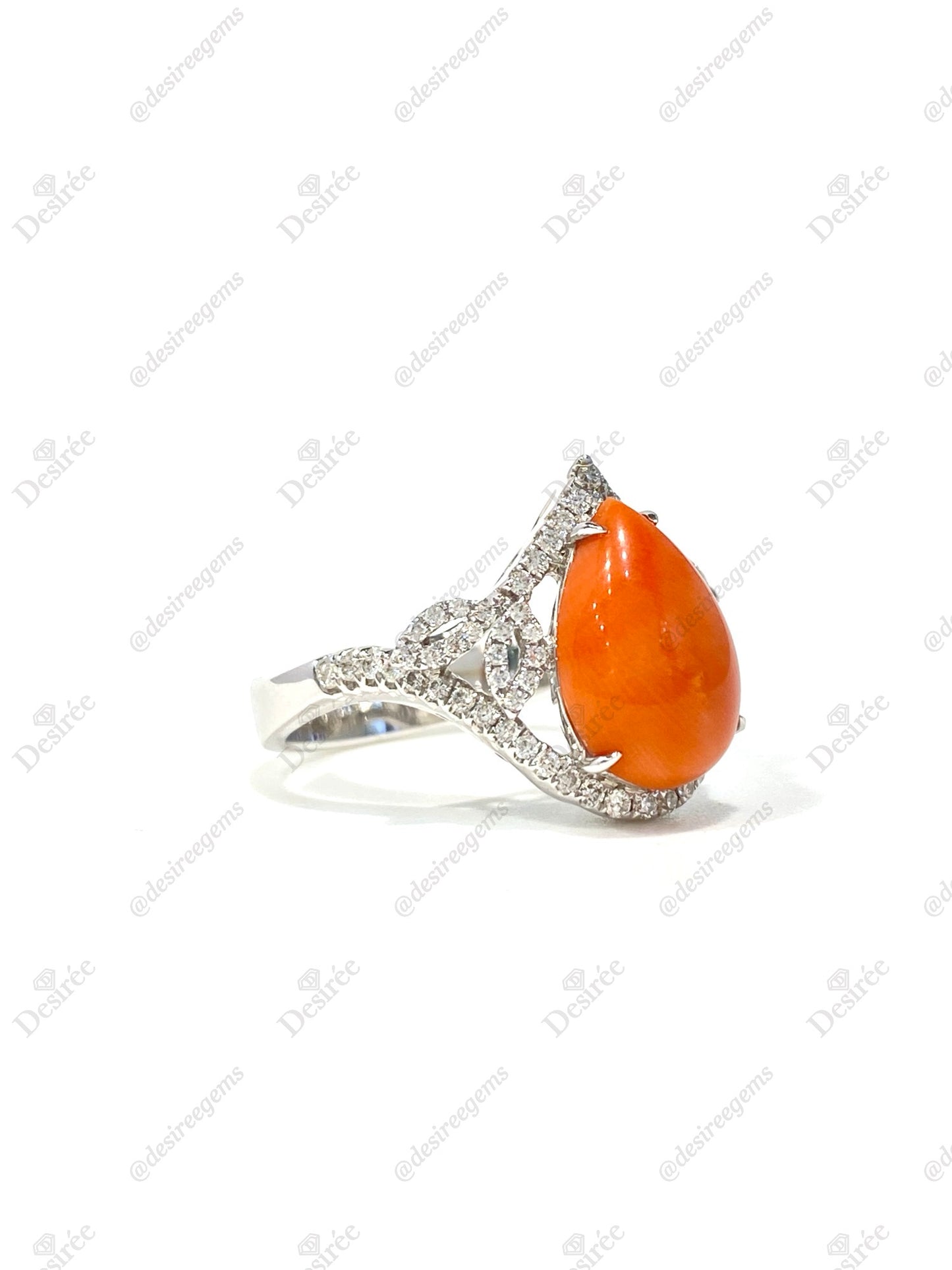 Natural Coral Ring