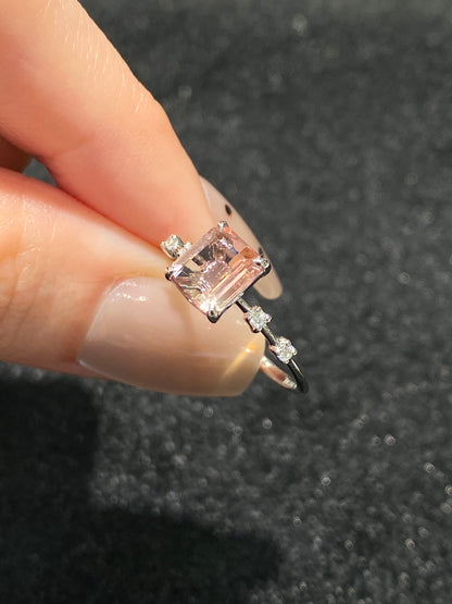 Natural Bi-color Tourmaline 1.11ct Ring