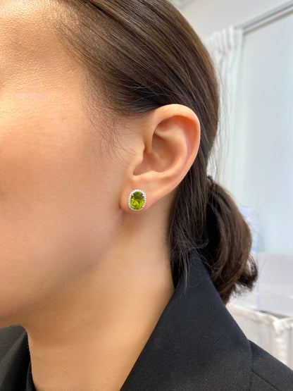 Natural Peridot 4.25ct Earrings