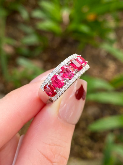 Natural Pink Spinel 1.74ct Ring