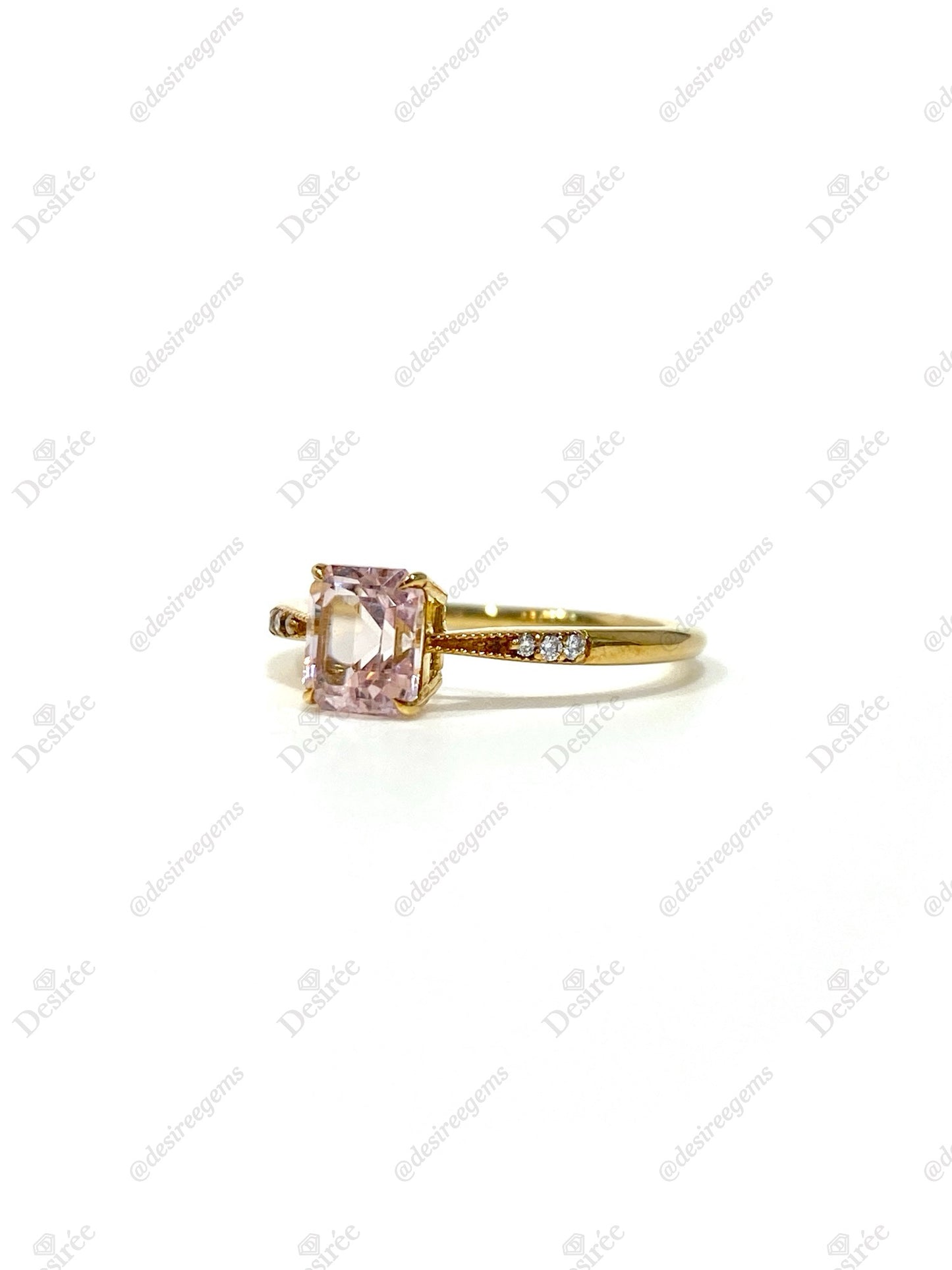 Natural Pink Tourmaline 1.01ct Ring
