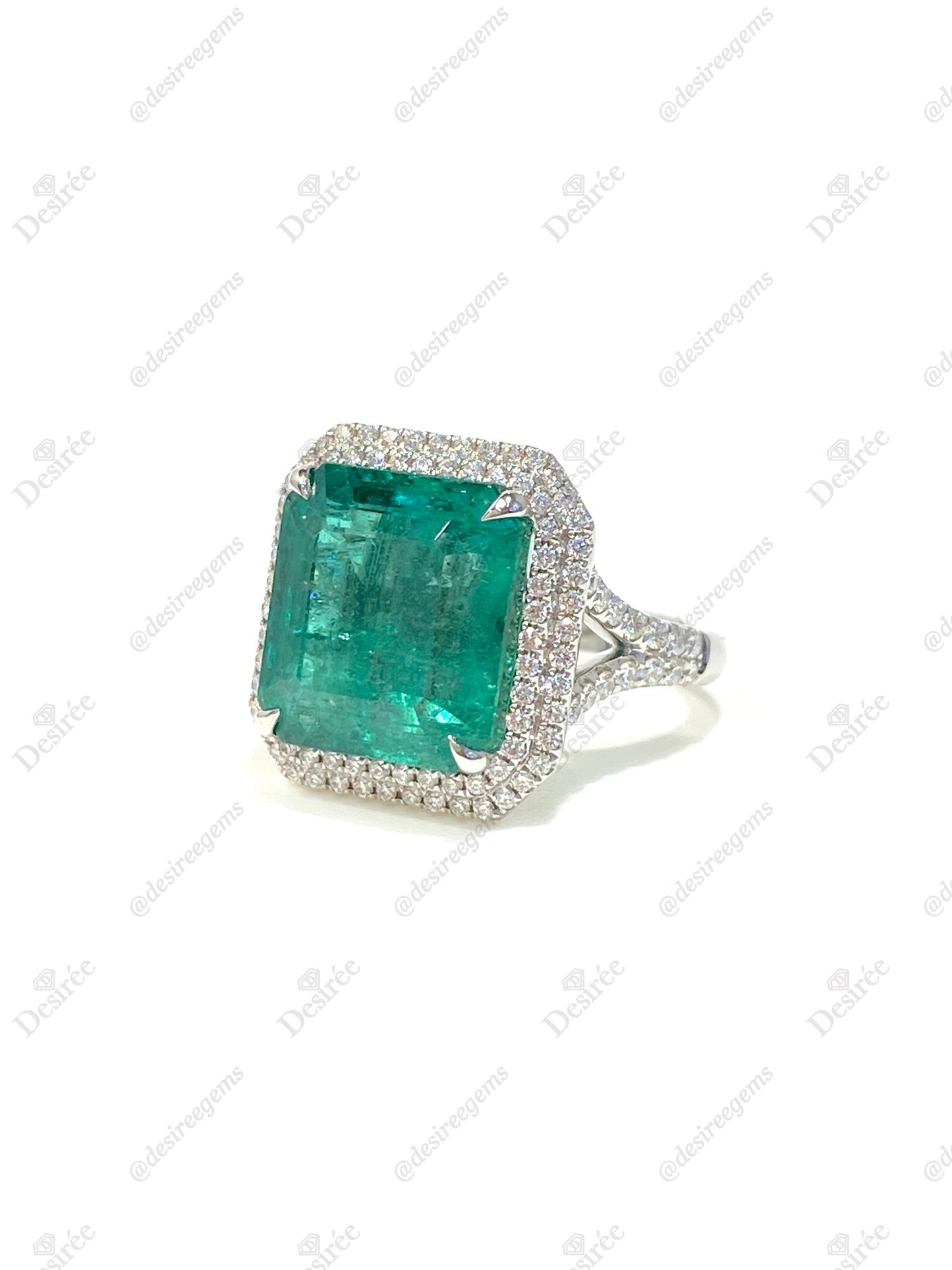 Natural Emerald 9.88ct Ring