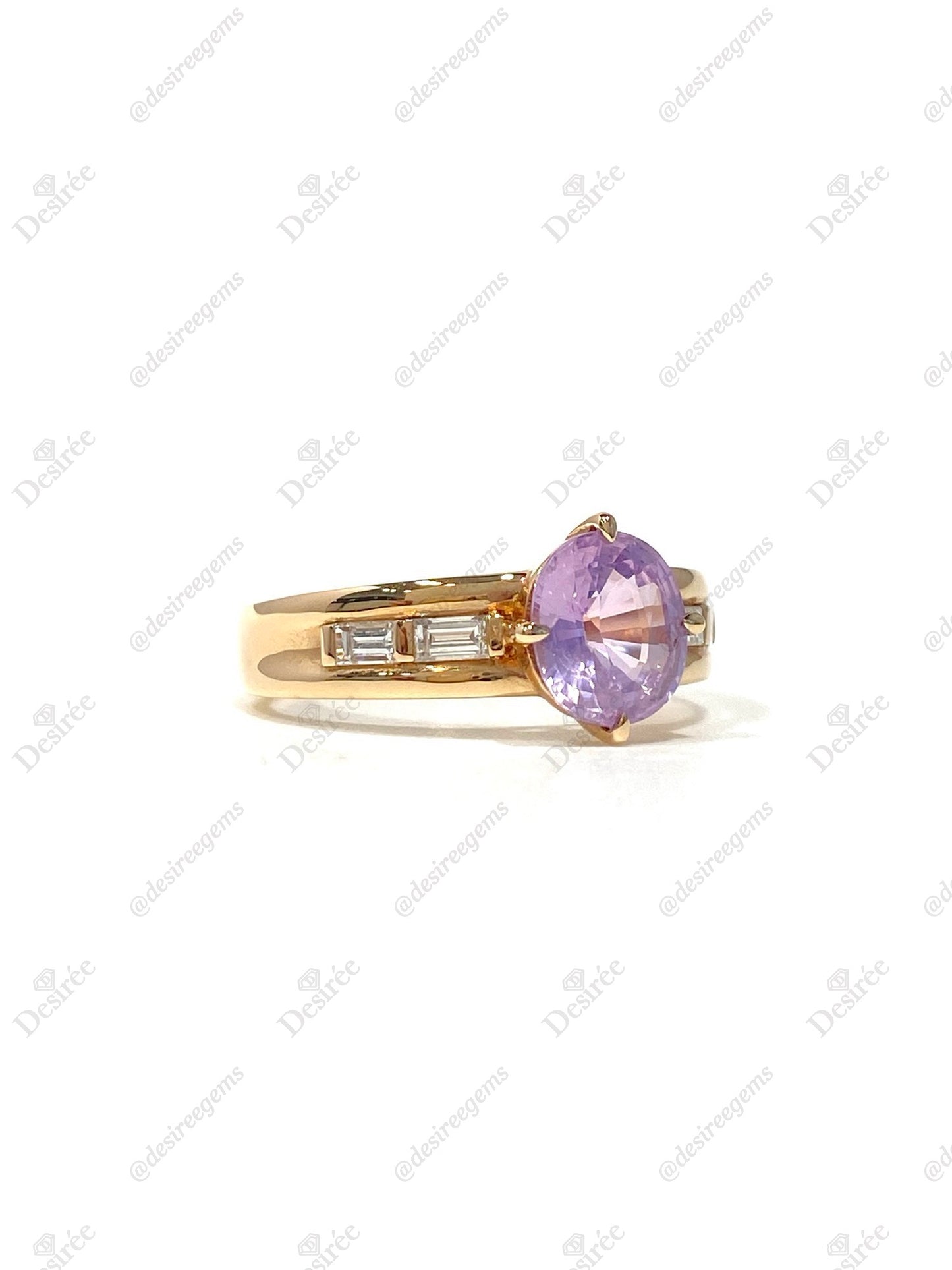 Natural Pink Sapphire 1.75ct Ring