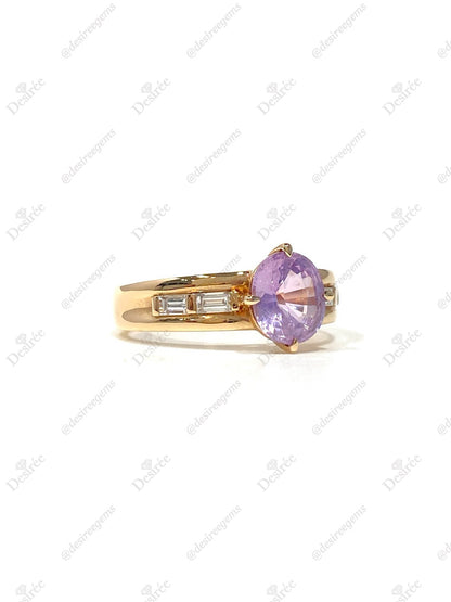 Natural Pink Sapphire 1.75ct Ring