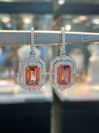 Natural Tourmaline 8.80ct Earrings