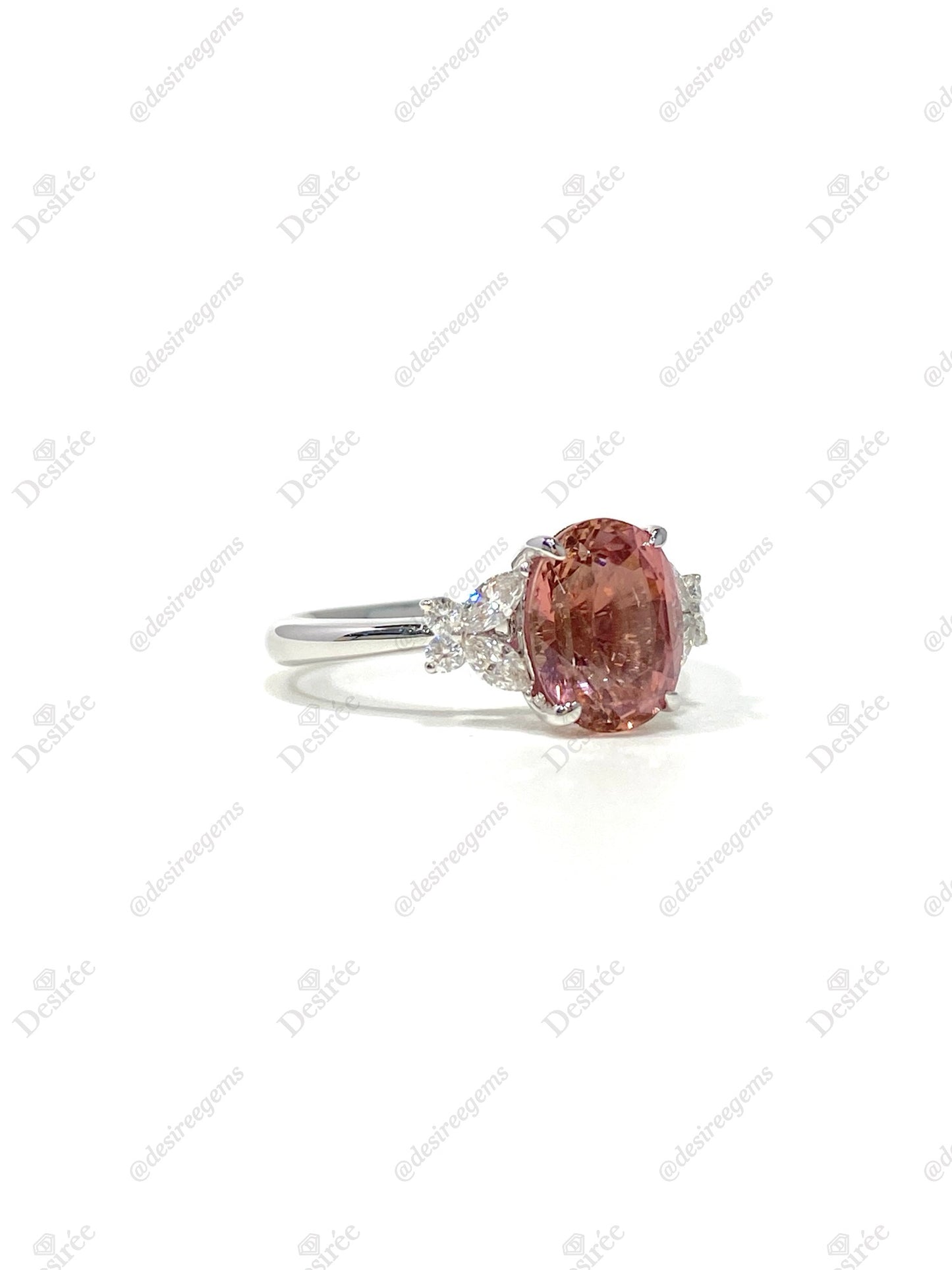 Natural Pink Tourmaline 2.18ct Ring