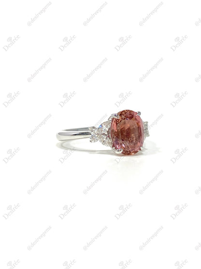 Natural Pink Tourmaline 2.18ct Ring