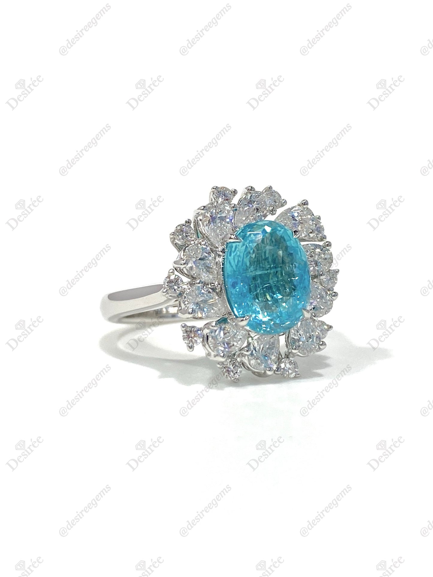Natural Paraiba Tourmaline 2.63ct Ring
