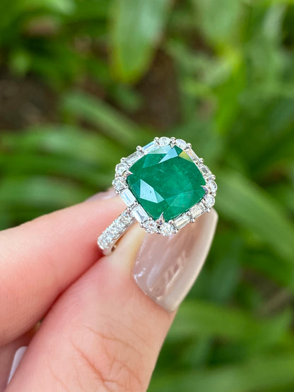 Natural Emerald 3.34ct Ring