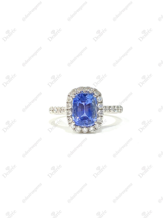 Natural Blue Sapphire Ring 2.13ct