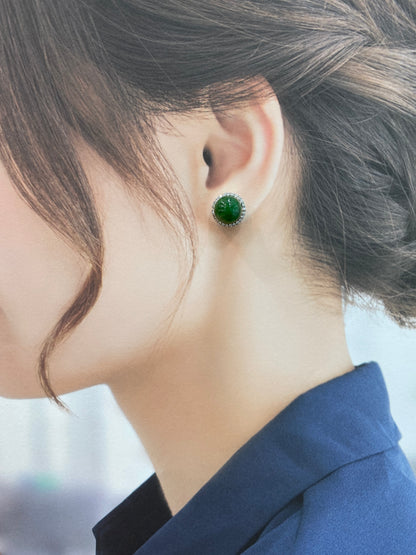 Natural Type A Jadeite Earrings