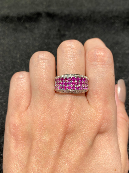Natural Pink Sapphire 1.51ct Ring