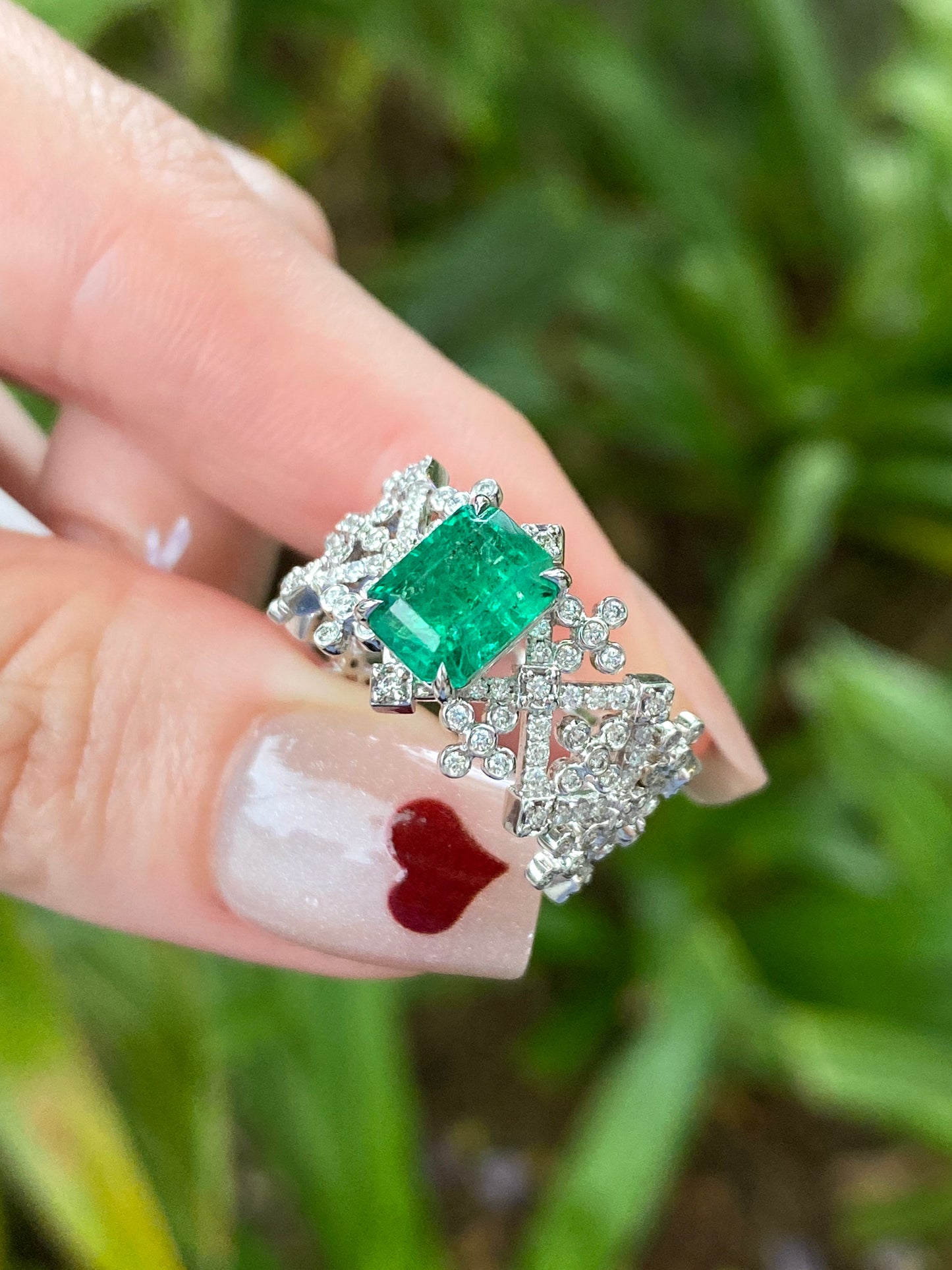 Natural Emerald 1.62ct Ring