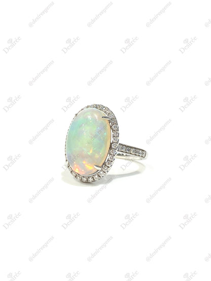 Natural Opal 3.97ct Ring