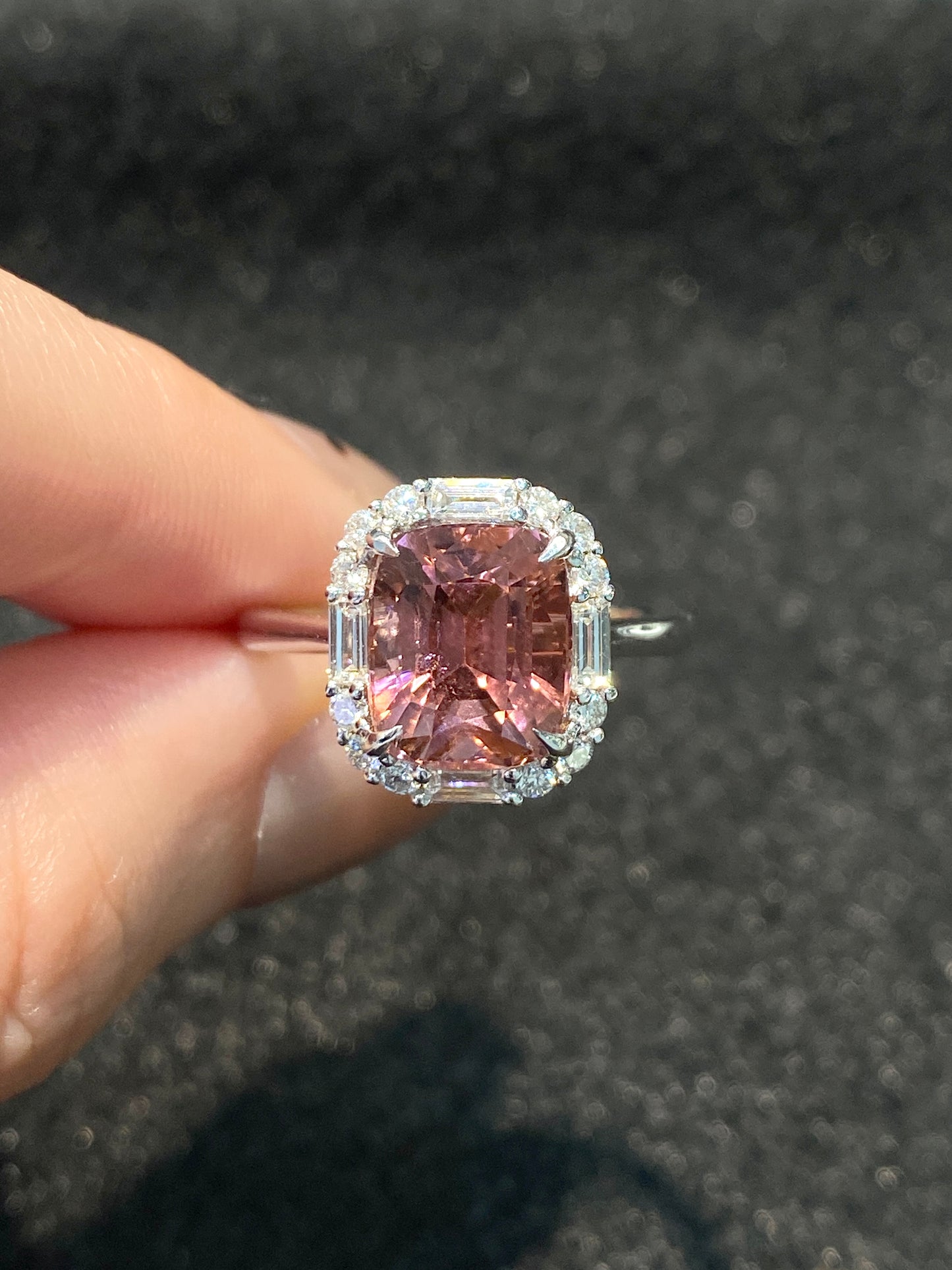 Natural Pink Tourmaline 3.53ct Ring