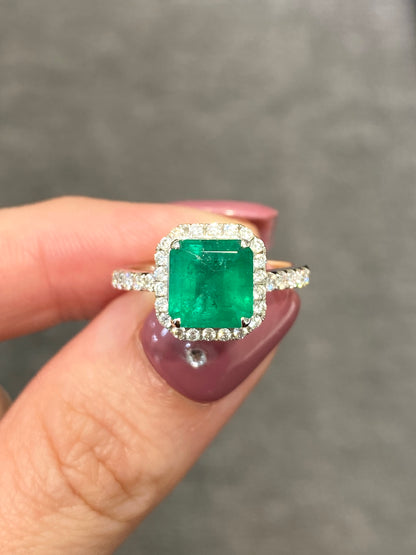 Natural Emerald 1.78ct Ring
