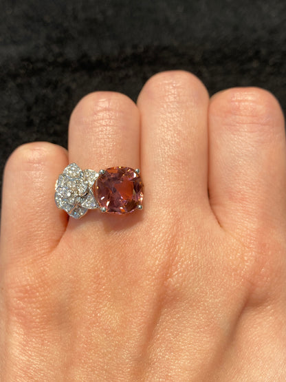 Natural Pink Tourmaline 4.42ct Ring