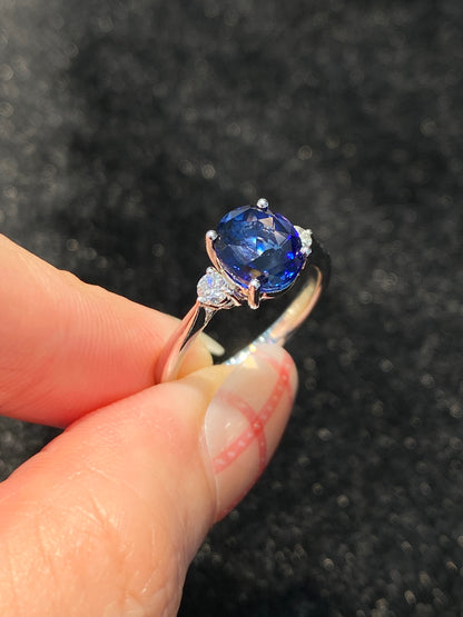 Natural Blue Sapphire 2.56ct Ring