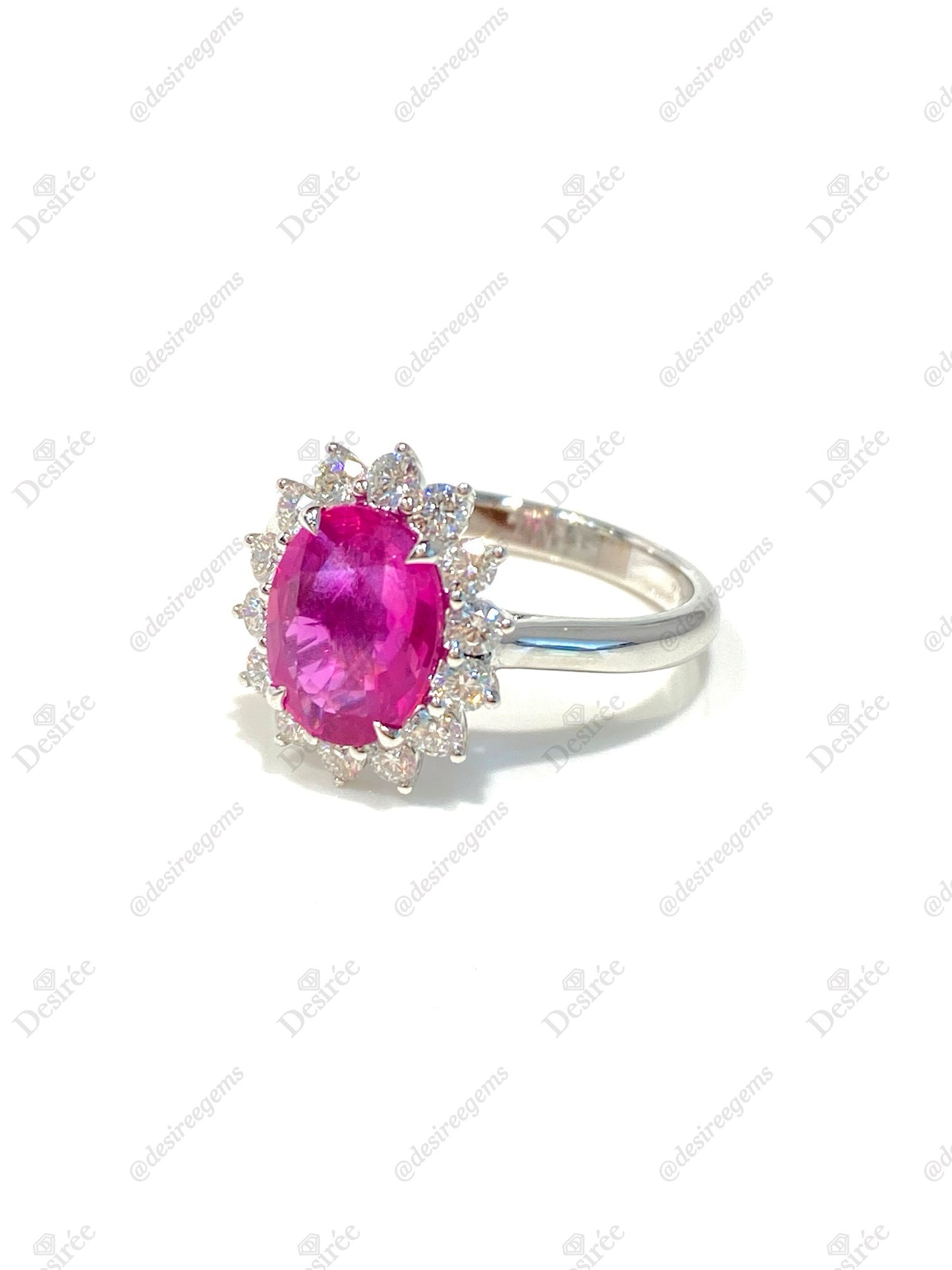 Natural Unheated Ruby 2.27ct Ring