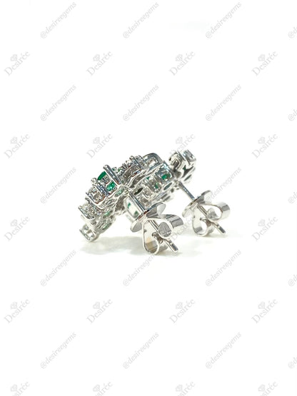 Natural Emerald 0.81ct Earrings