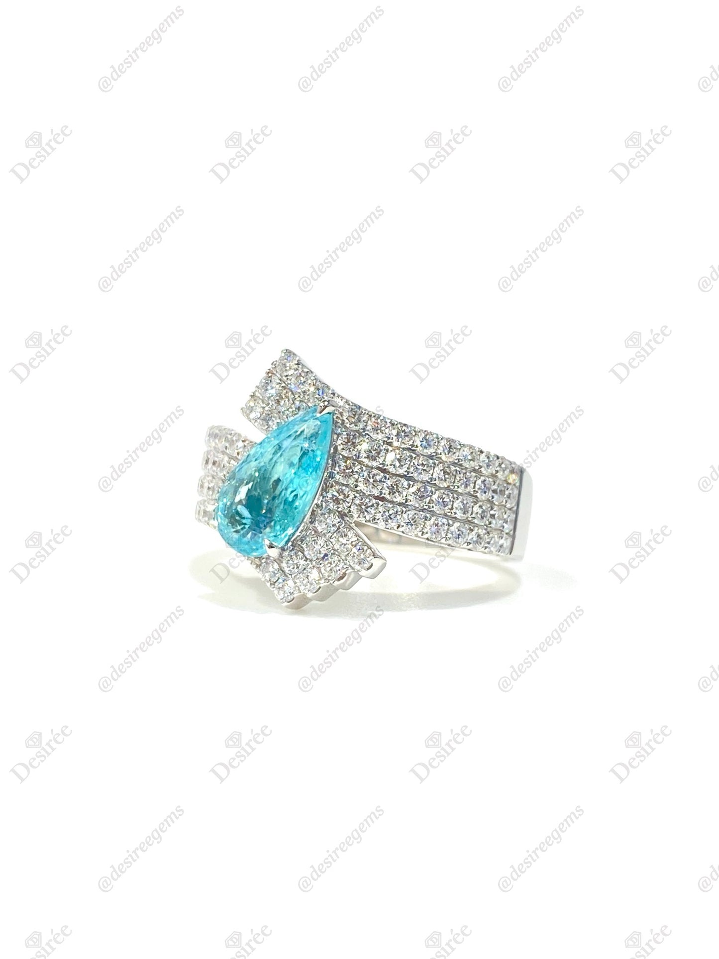 Natural Paraiba Tourmaline 1.23ct Ring