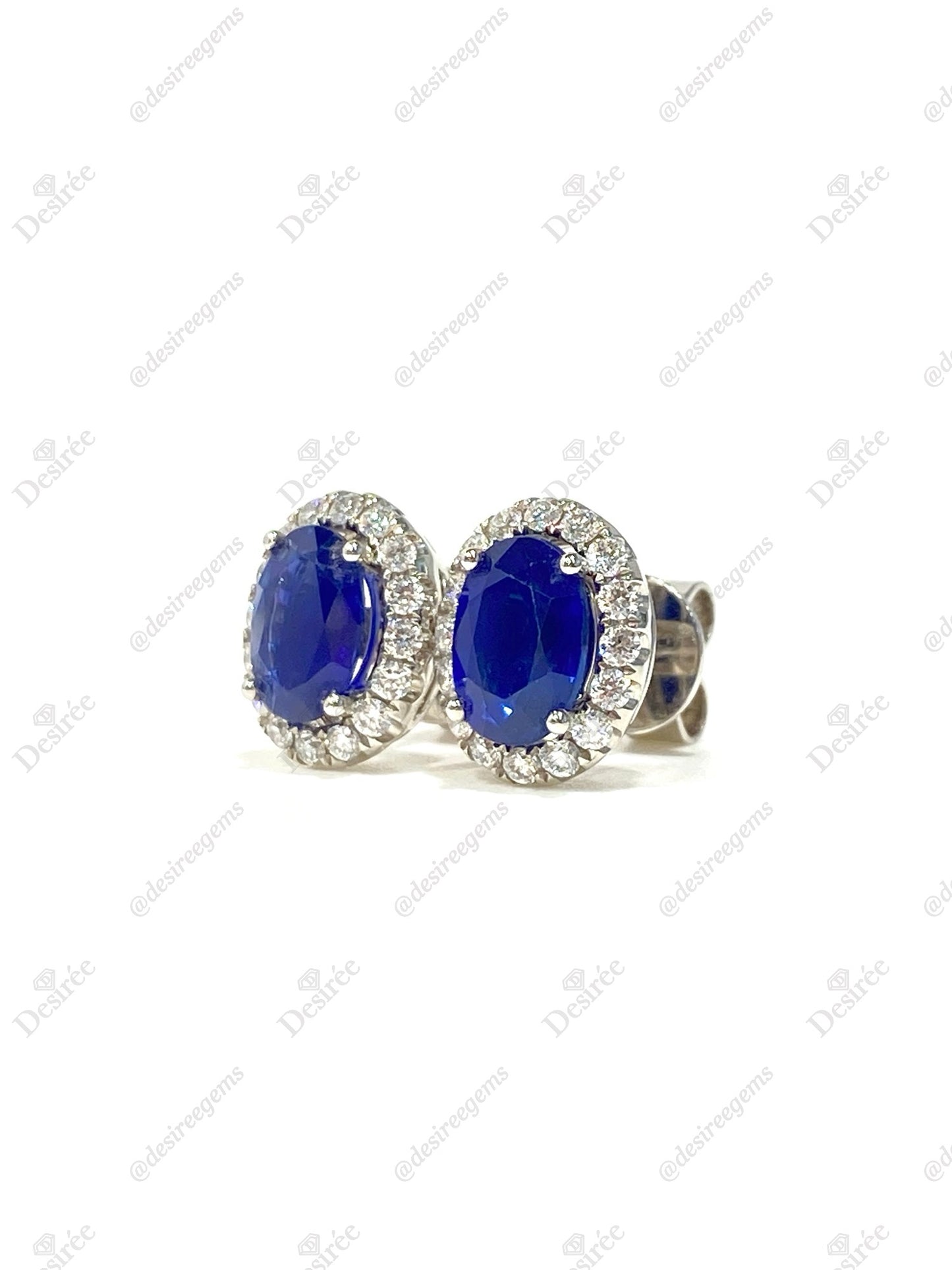 Blue Sapphire 2.16ct Earrings