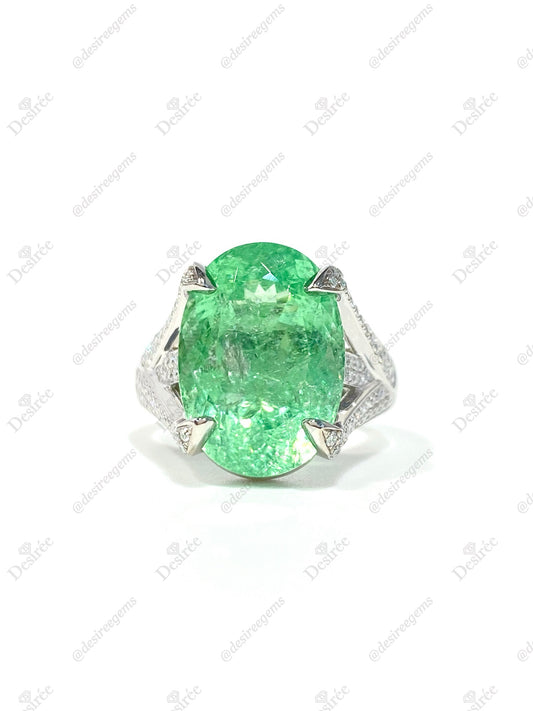 Natural Paraiba Tourmaline 9.97ct Ring