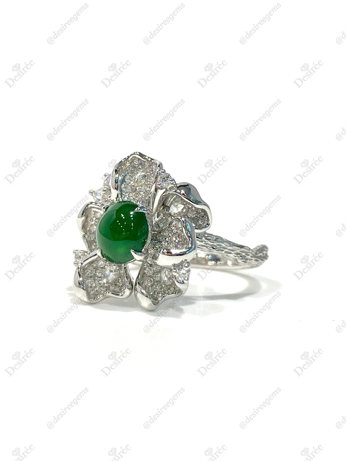 Natural Type A Jadeite Ring