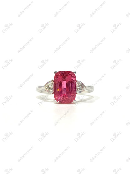 Natural Pink Tourmaline 3.40ct Ring