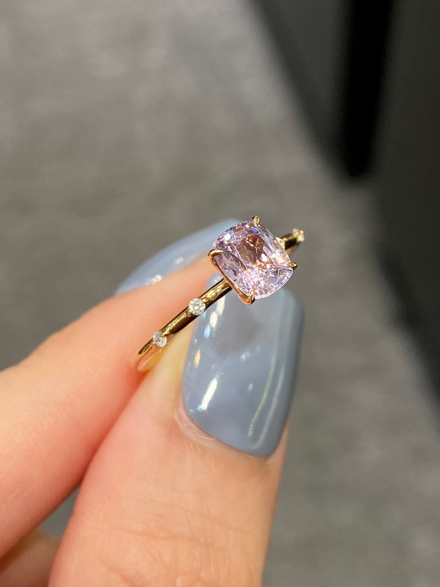 Natural Pink Spinel 0.97ct Ring