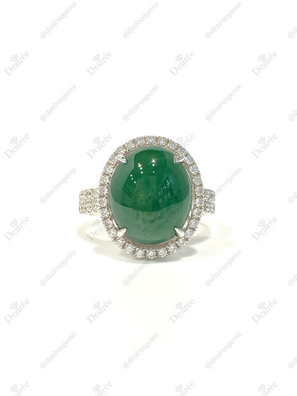 Natural Type A Jadeite Ring
