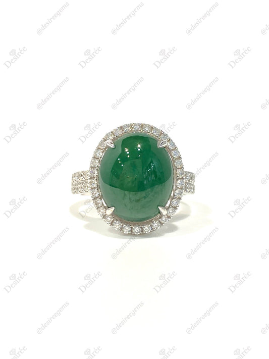 Natural Type A Jadeite Ring
