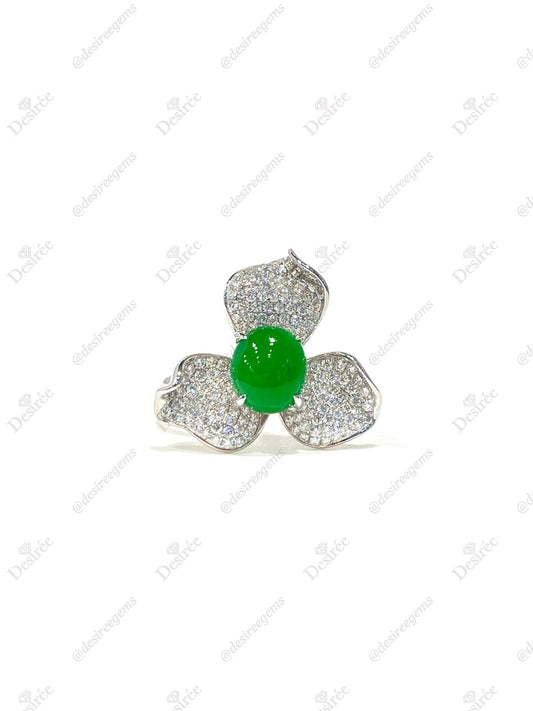Natural Type A Jadeite Ring