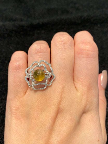 Natural Chrysoberyl Cat's Eye 3.80ct Ring