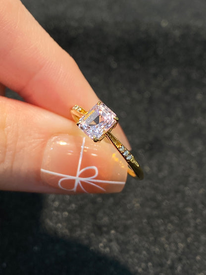 Natural Pink Tourmaline 1.01ct Ring