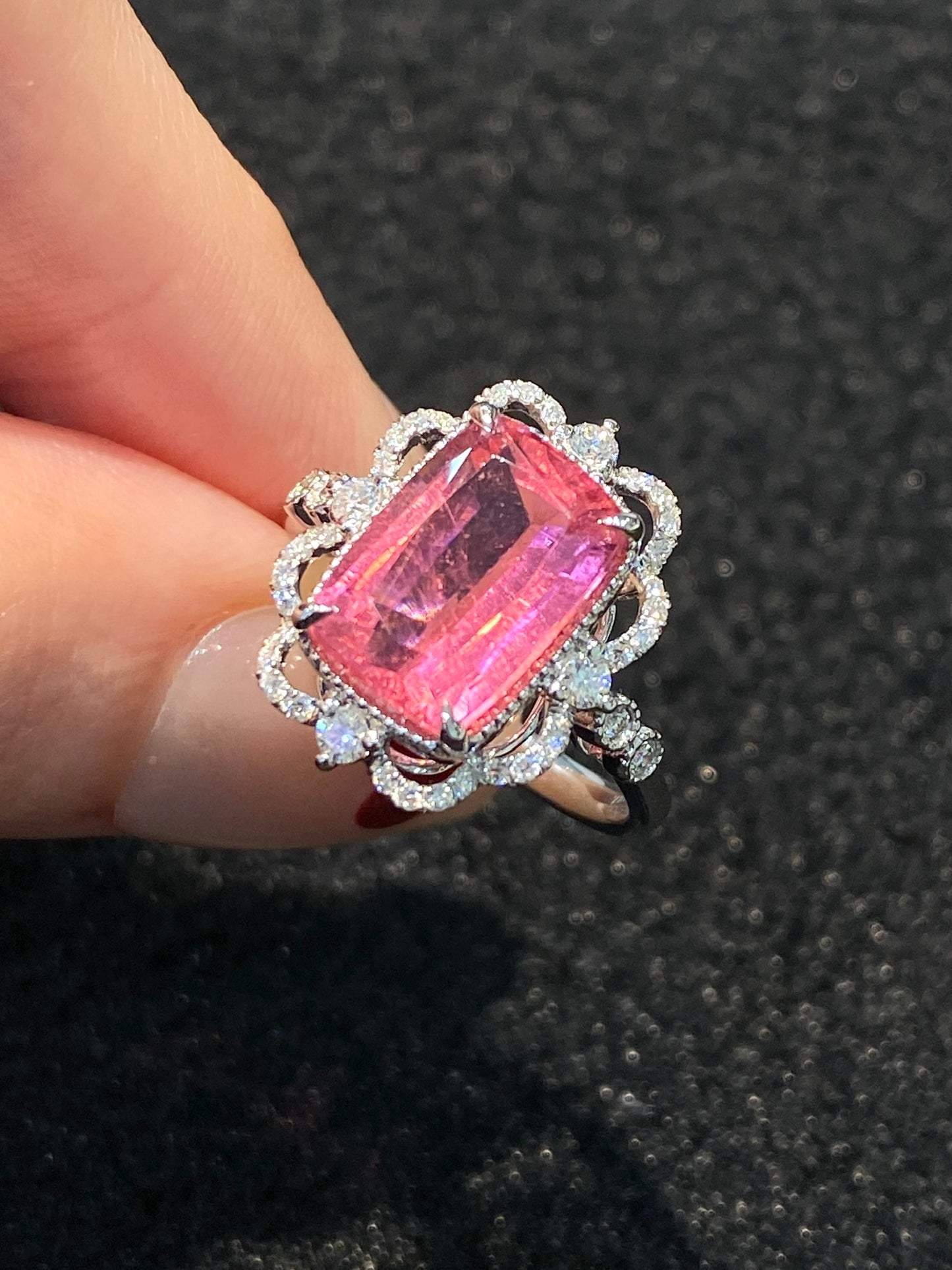 Natural Pink Tourmaline 3.77ct Ring