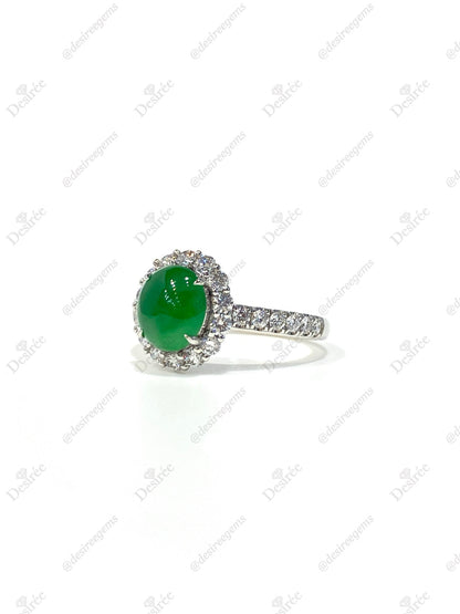 Natural Type A Jadeite Ring