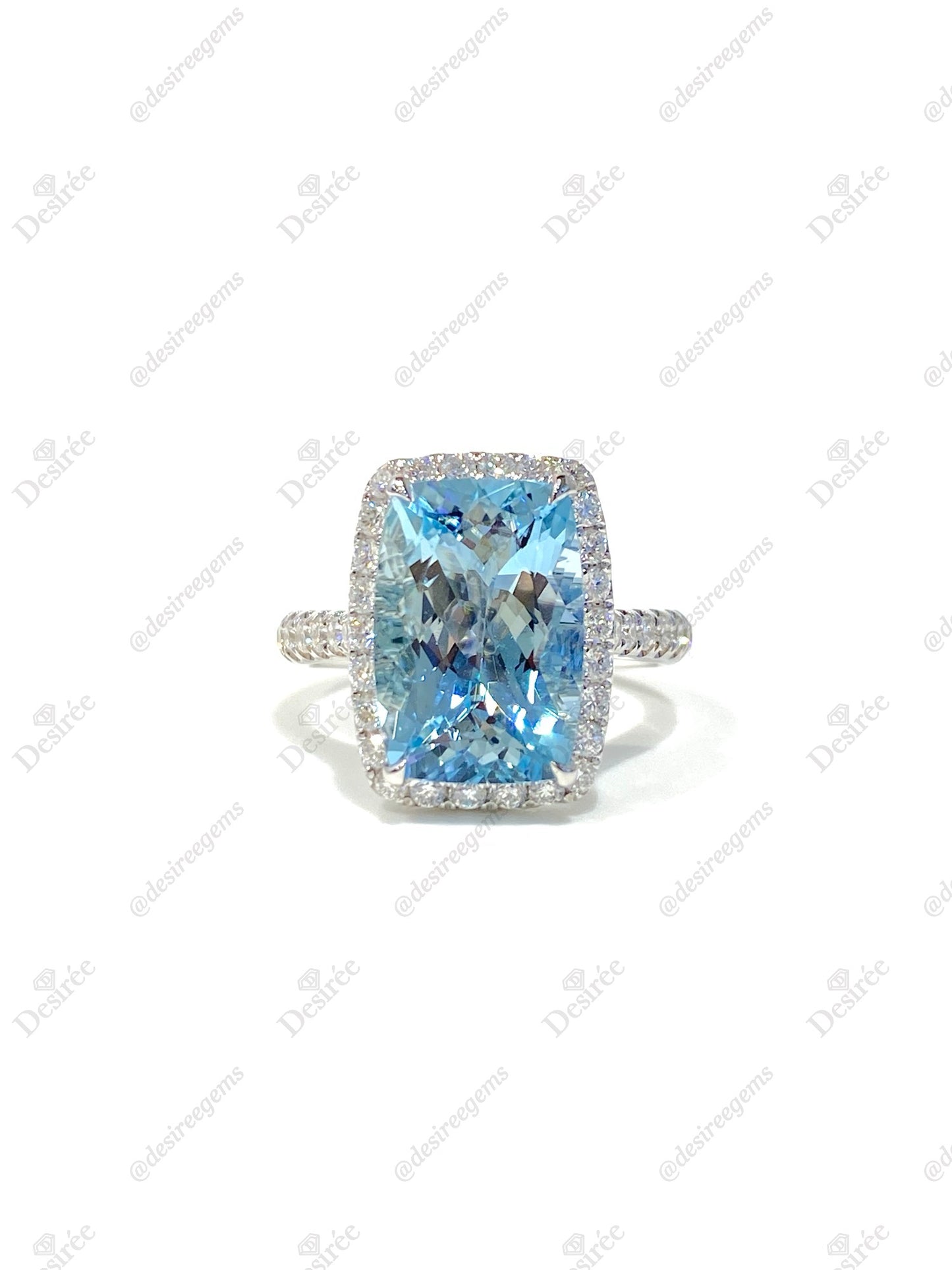 Natural Aquamarine 4.56ct Ring