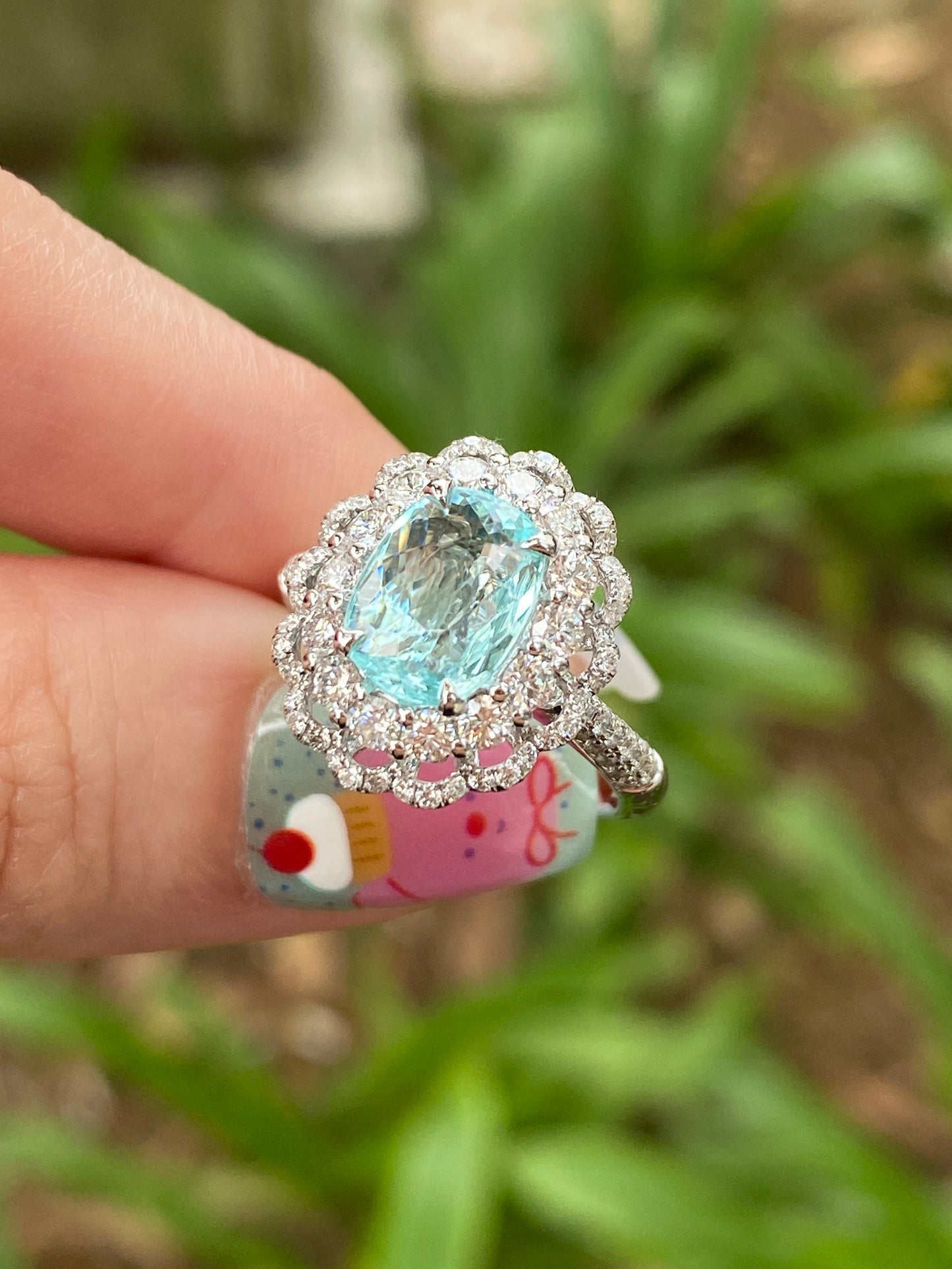 Natural Paraiba Tourmaline 1.28ct Ring