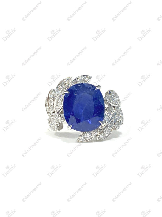Natural Cornflower Blue Sapphire 5.20ct Ring