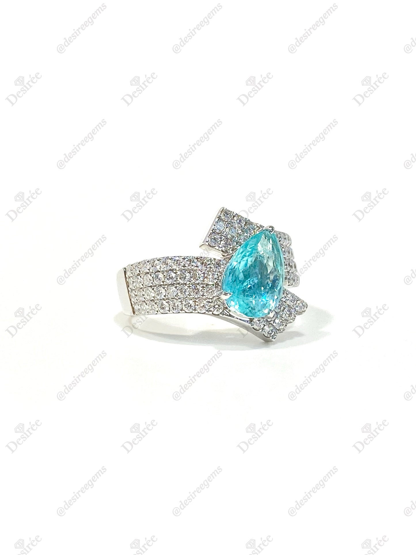 Natural Paraiba Tourmaline 1.91ct Ring