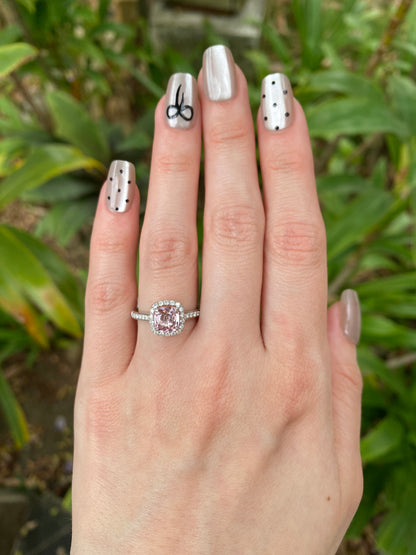 Natural Pink Spinel 1.05ct Ring