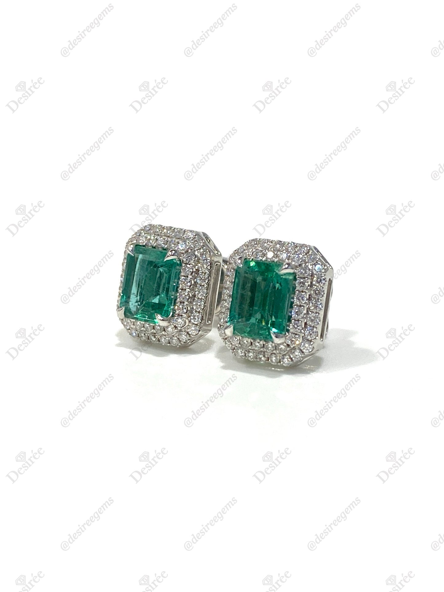 Natural Emerald 2.40ct Earrings