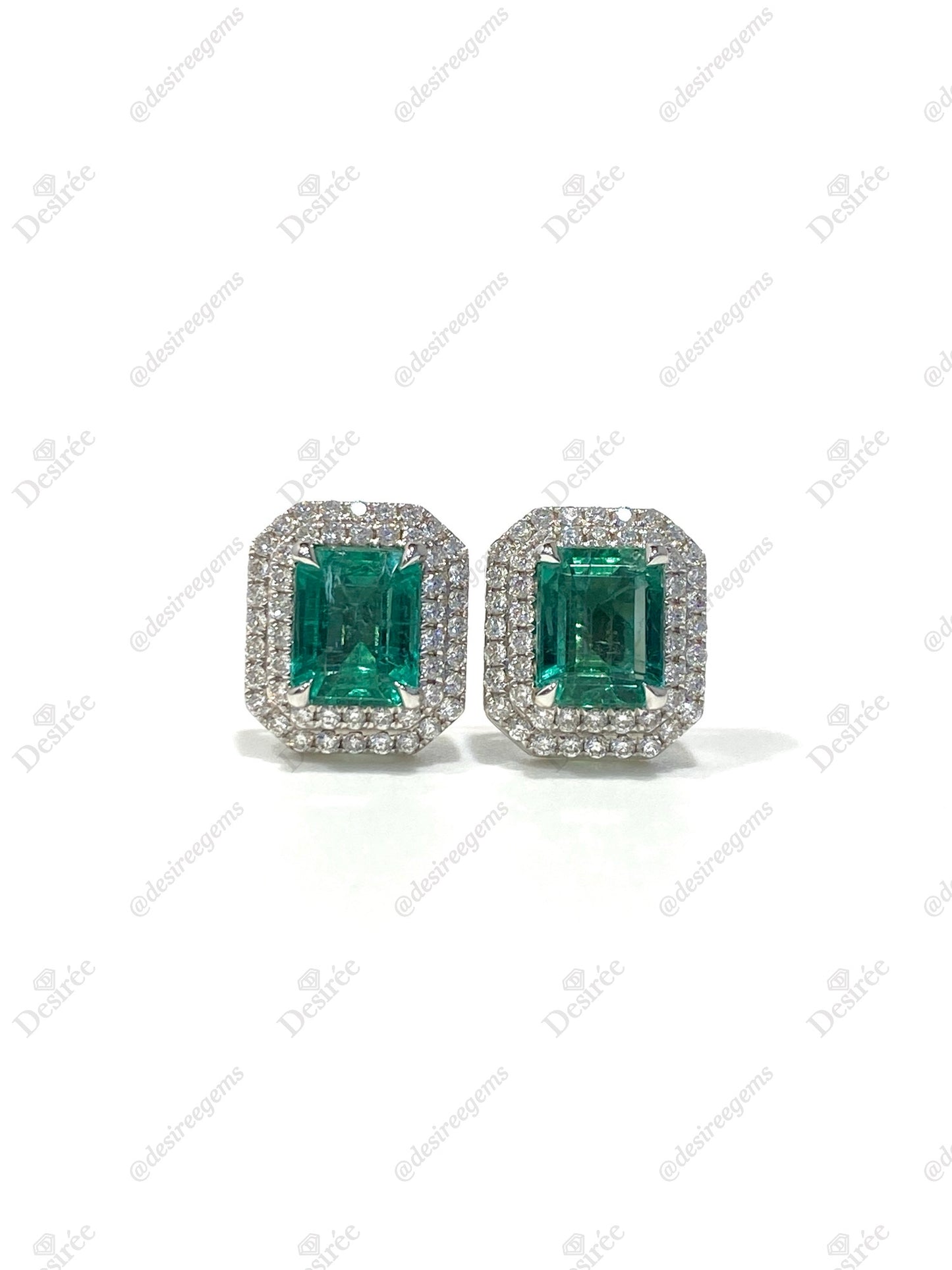 Natural Emerald 2.40ct Earrings