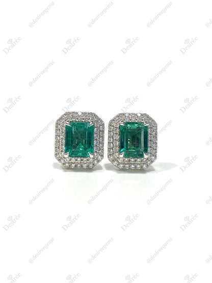 Natural Emerald 2.40ct Earrings