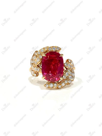 Natural Pink Tourmaline 4.05ct Ring