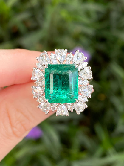Natural Emerald 4.96ct Ring