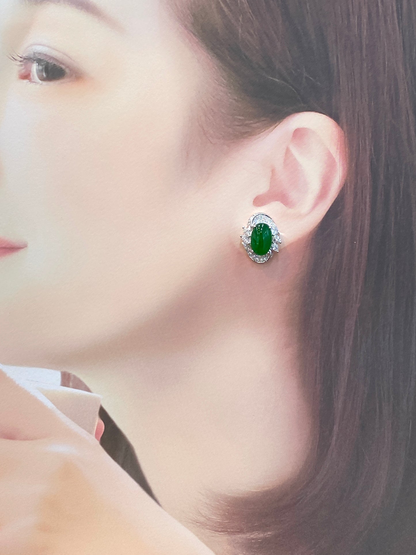 Natural Type A Jadeite Earrings