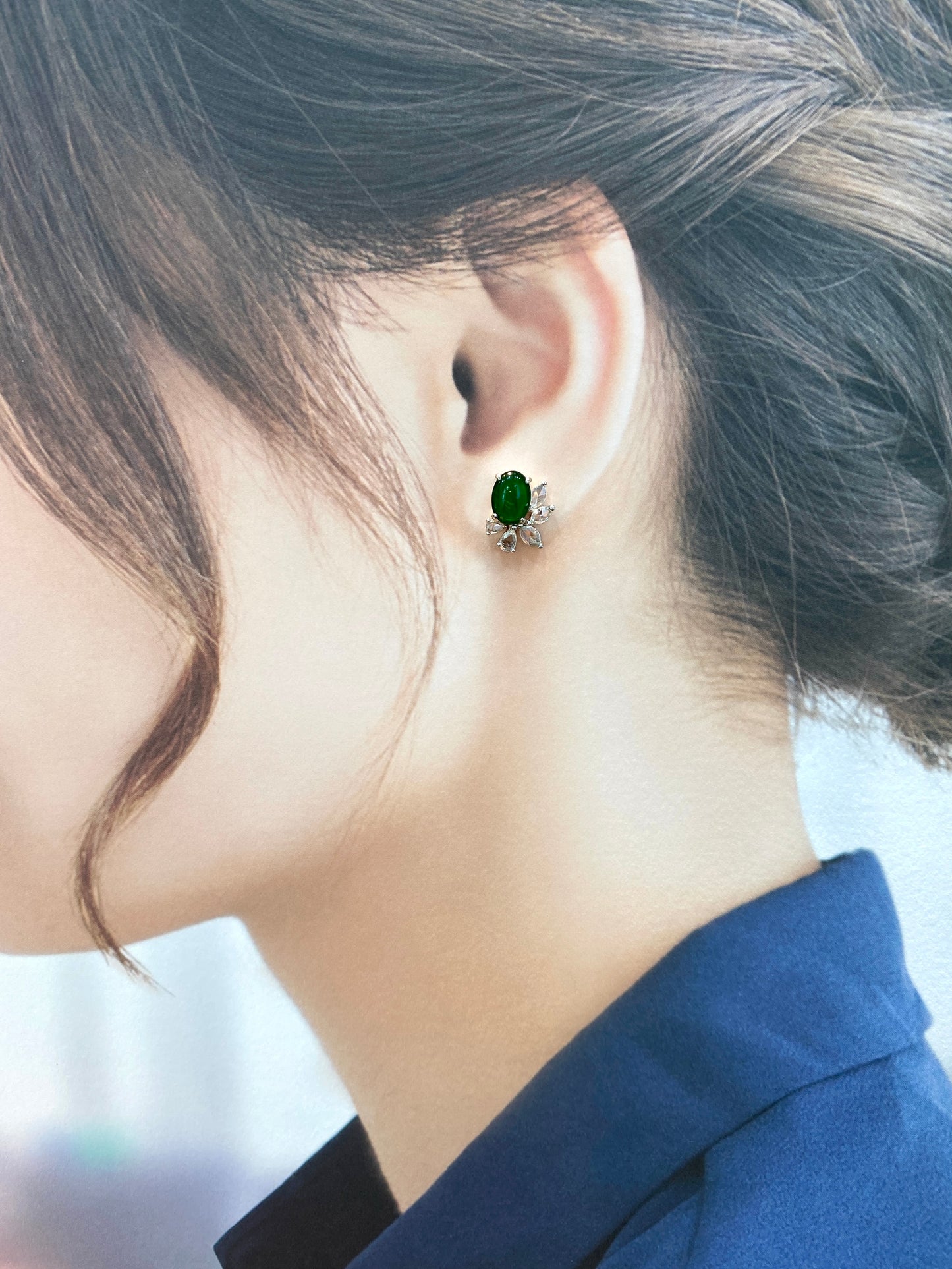 Natural Type A Jadeite Earrings