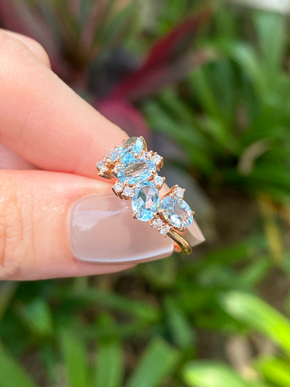 Natural Aquamarine 1.72ct Ring